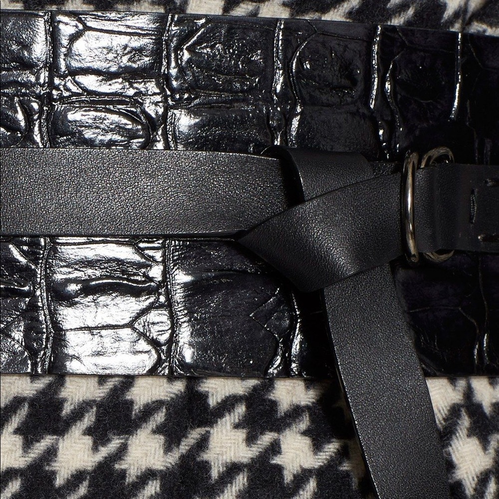 Pernice' Croc Embossed Leather Belt - Picture 6 of 8